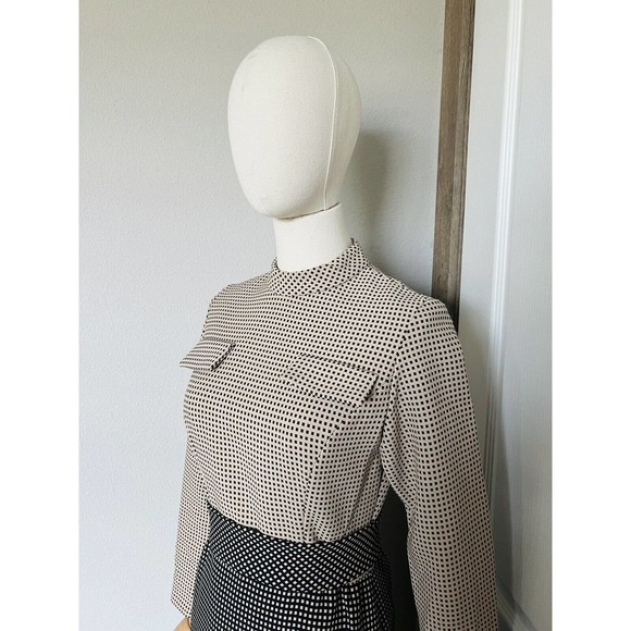 Richard Frontman Vintage 60s Brown Black High Neck Belted Sheath Dress Sz S/M? - Picture 7 of 15